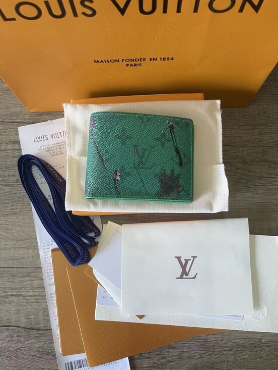 Louis Vuitton Other - Louis Vuitton Green Slender Wallet